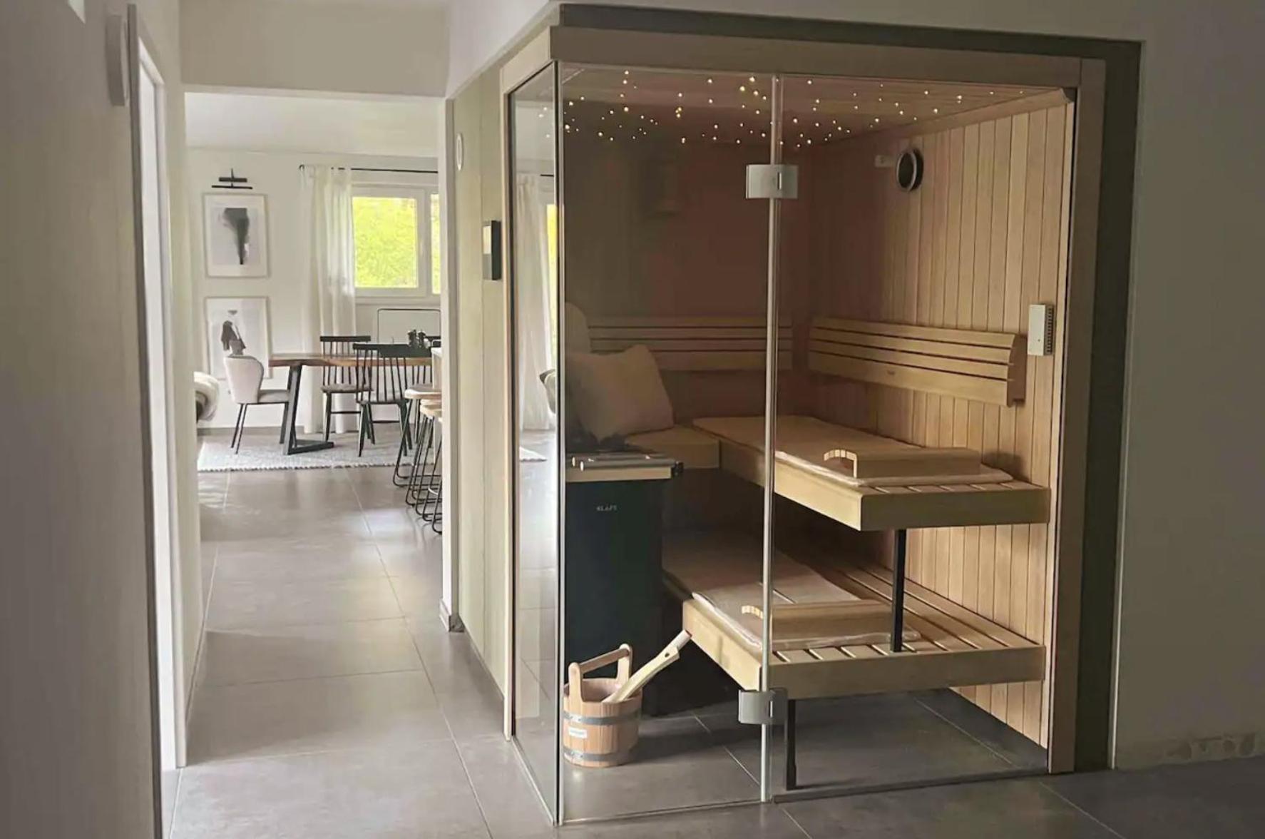 The Forest Retreat- Luxurioese Ferienwohnung Mit Privater Sauna Wermelskirchen Exterior photo